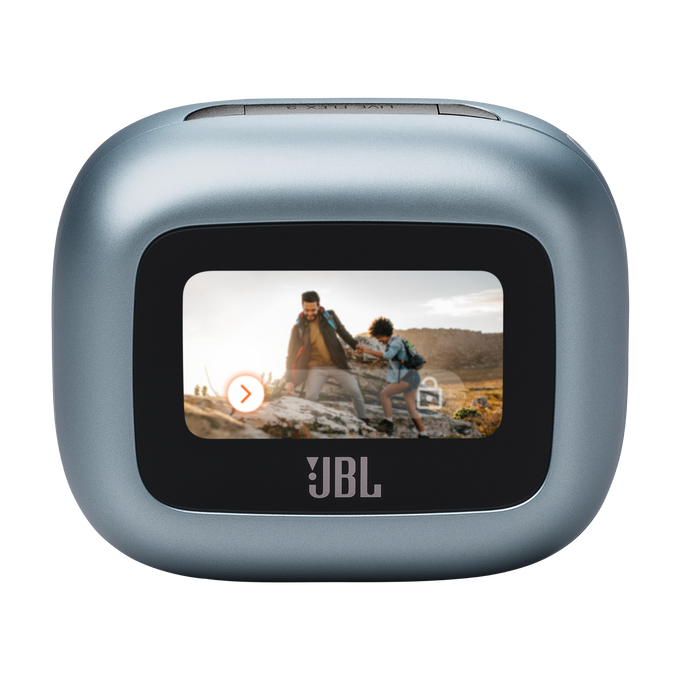 JBL Live Flex 3 - Blue - True wireless noise-cancelling open-stick earbuds - Back image number null